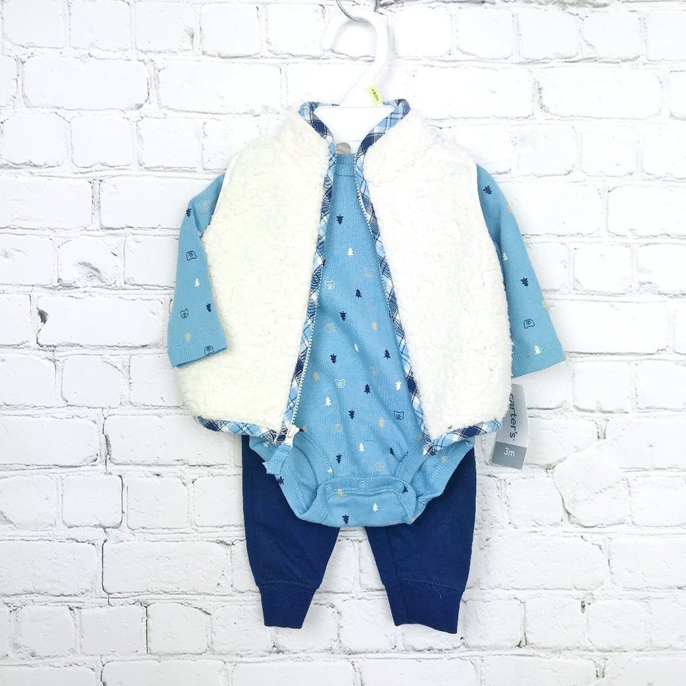Baby Vest Onesie 3 piece Pants Set